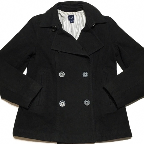 GAP Jackets & Blazers - GAP heavy coat double breasted black size Small